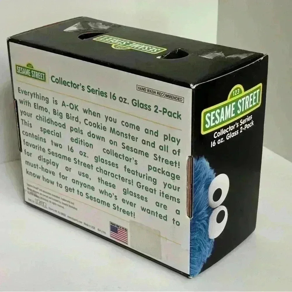 2012 Collectors Series Sesame Street limited edition 16 oz glasses made in USA - Picture 2 of 11